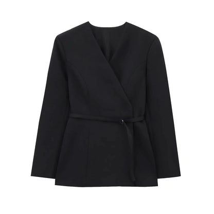 Veste Femme Chic avec Ceinture