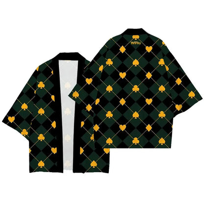 Kimono Court Polyester Style Asiatique pour Homme et Femme