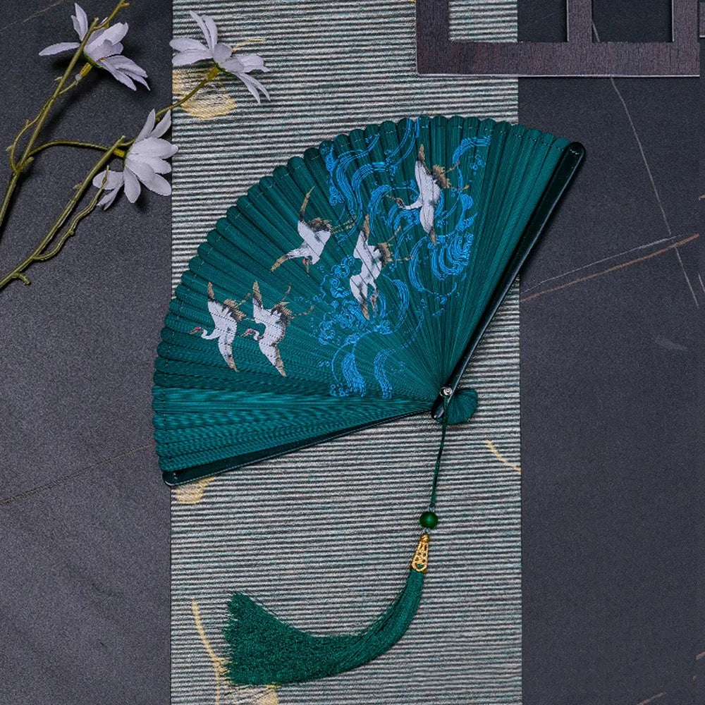 Éventail Pliant en Bambou - Divers Styles Disponibles