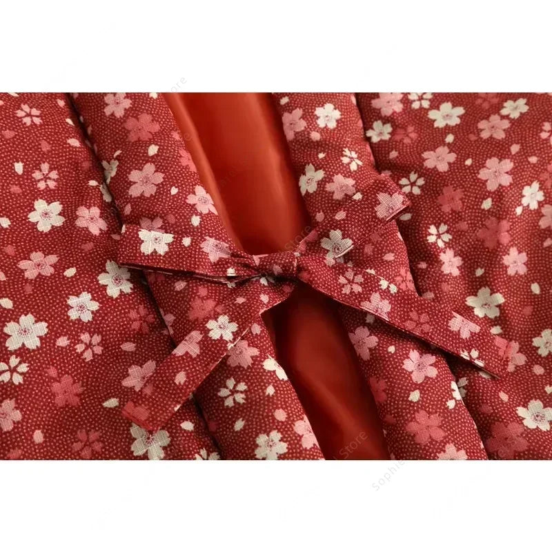 Kimono Veste Long Femme Coton