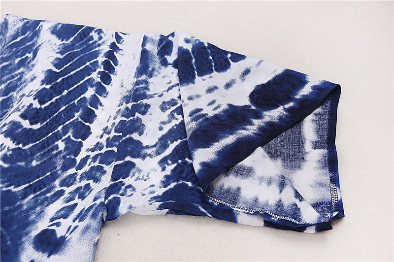 Kimono Long Femme Style Bohème- Motif Tie and Dye