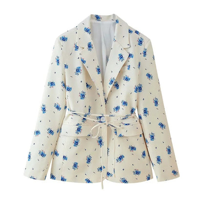 Blazer Fleuri Femme Style Prairie Chic