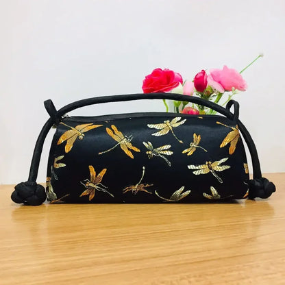 Sac à main femme style chinois en satin