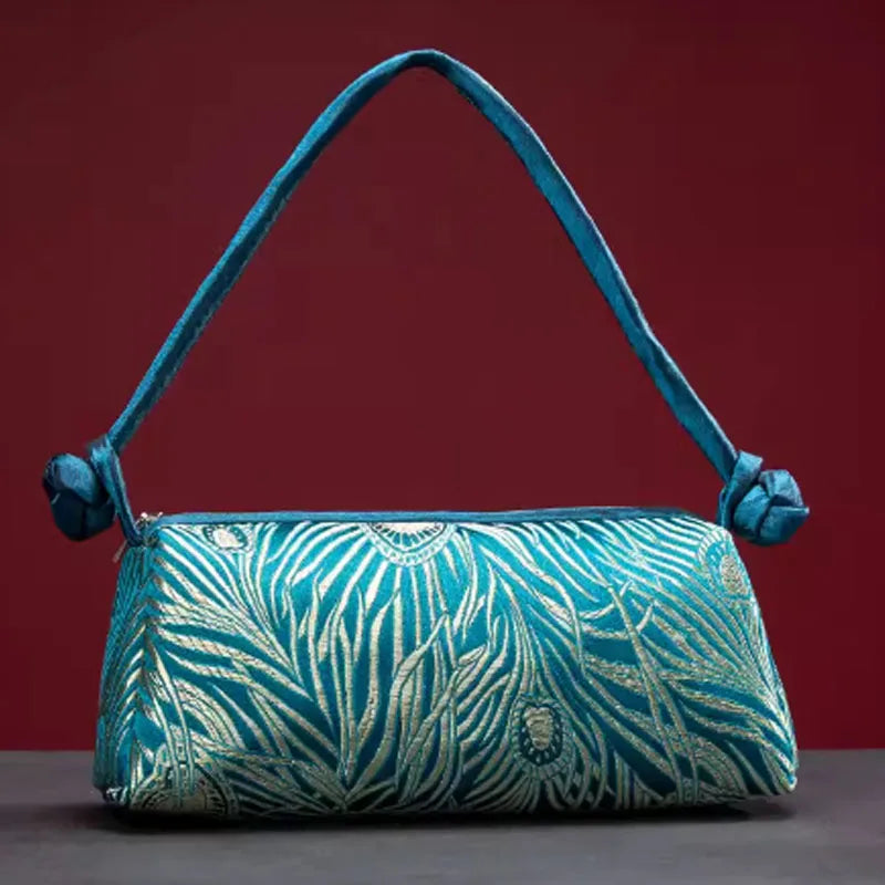Sac à Main "Sunny Beach" en Soie, Style Floral et Polyvalent
