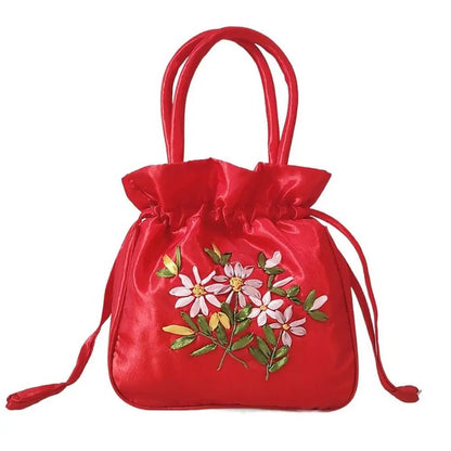 Sac à Main "Bourse Traditionnelle" Femme - Brodé Floral
