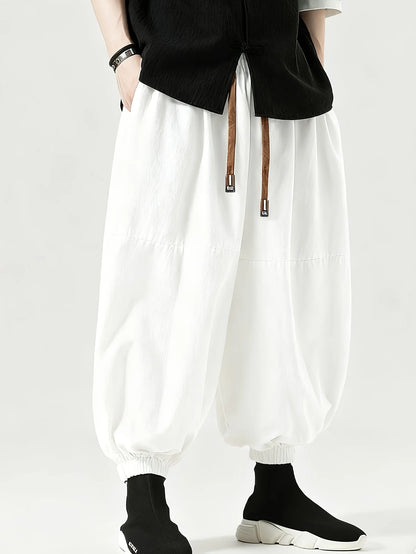 Pantalon Sarouel Homme Casual en Coton - Style Coréen