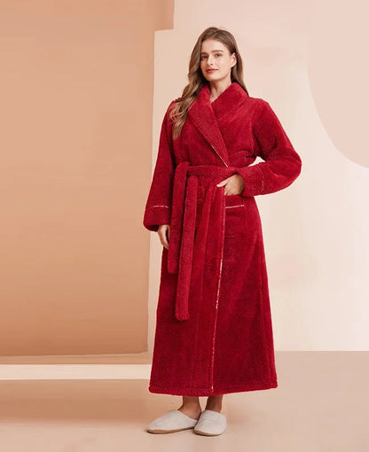 Kimono Peignoir Polaire Doux et Confortable pour Femme et Homme
