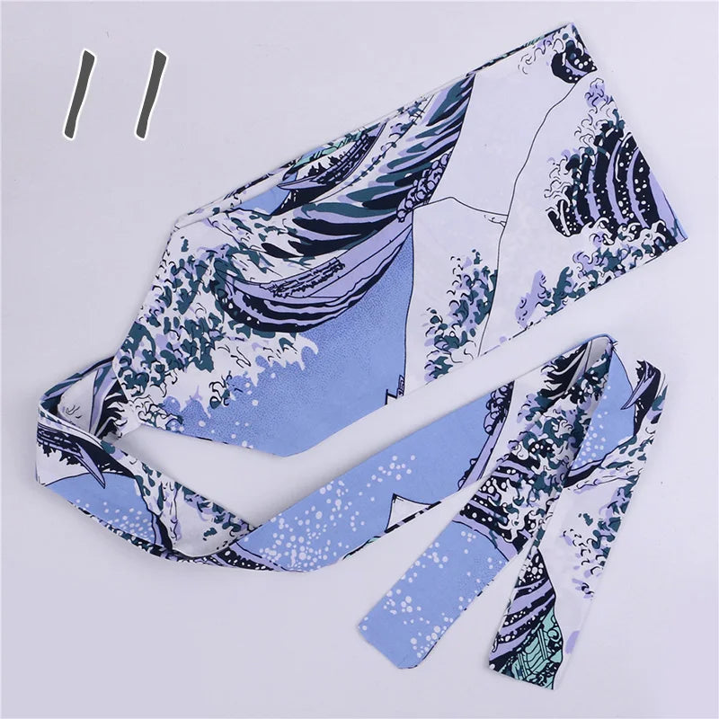 Ceinture Kimono Femme Imprimée - Largeur 10cm ou 15cm