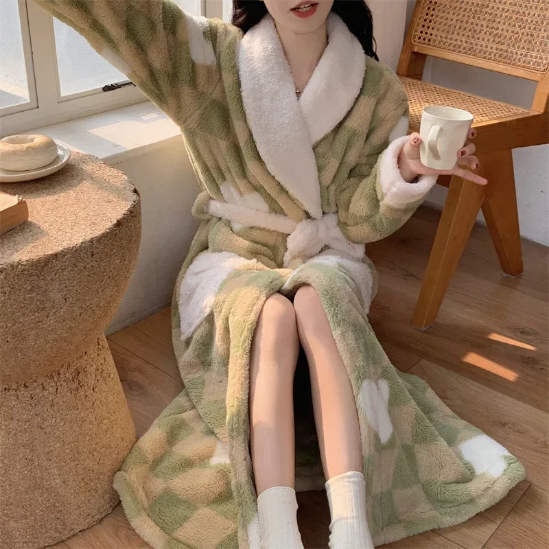 Kimono Peignoir Polaire Femme - Confortable et Chaud