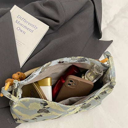 Sac Perle en Bois - Noir, Bleu, Vert