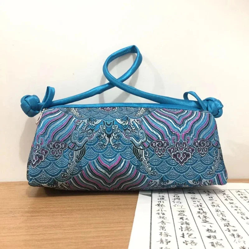 Sac à main femme style chinois en satin