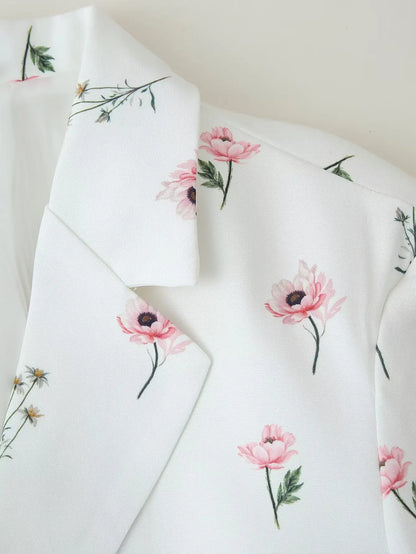 Blazer Fleuri Femme Style Prairie Chic