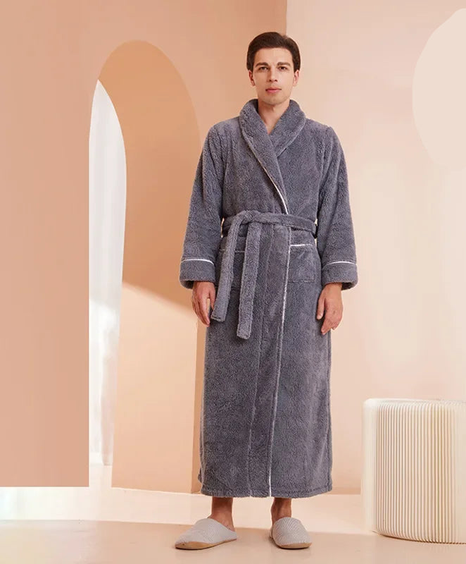 Kimono Peignoir Polaire Doux et Confortable pour Femme et Homme
