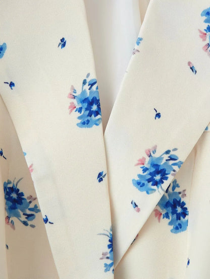 Blazer Fleuri Femme Style Prairie Chic