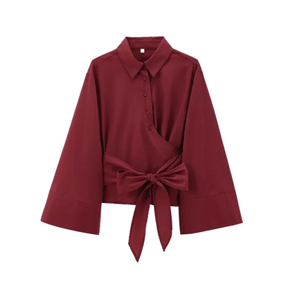 Kimono Chemise Femme Longue Manches, Style Casual Chic
