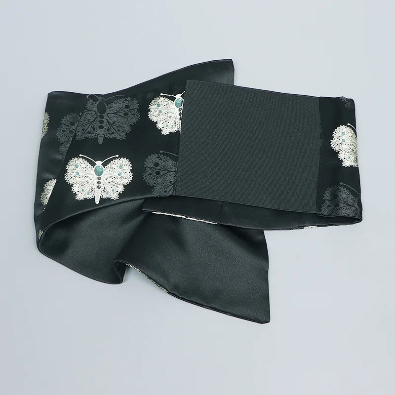 Ceinture Kimono Femme en Satin - Style Décontracté et Imprimé