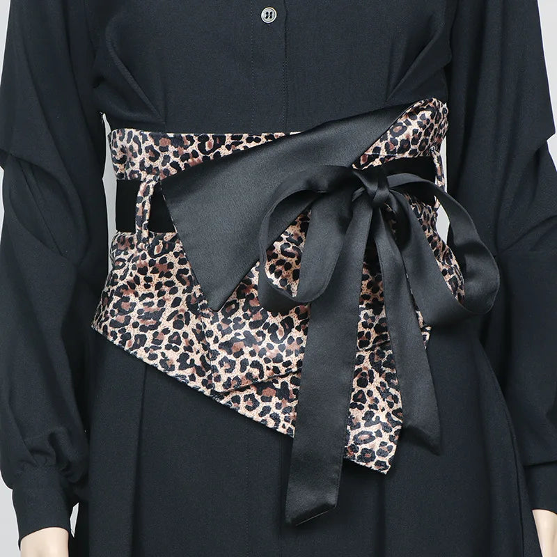 Ceinture Kimono Femme en Satin - Style Décontracté et Imprimé