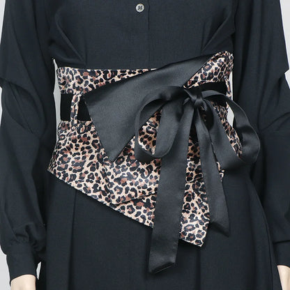 Ceinture Kimono Femme en Satin - Style Décontracté et Imprimé