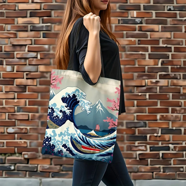Tote Bag La Grande Vague - Polyester 40x40cm