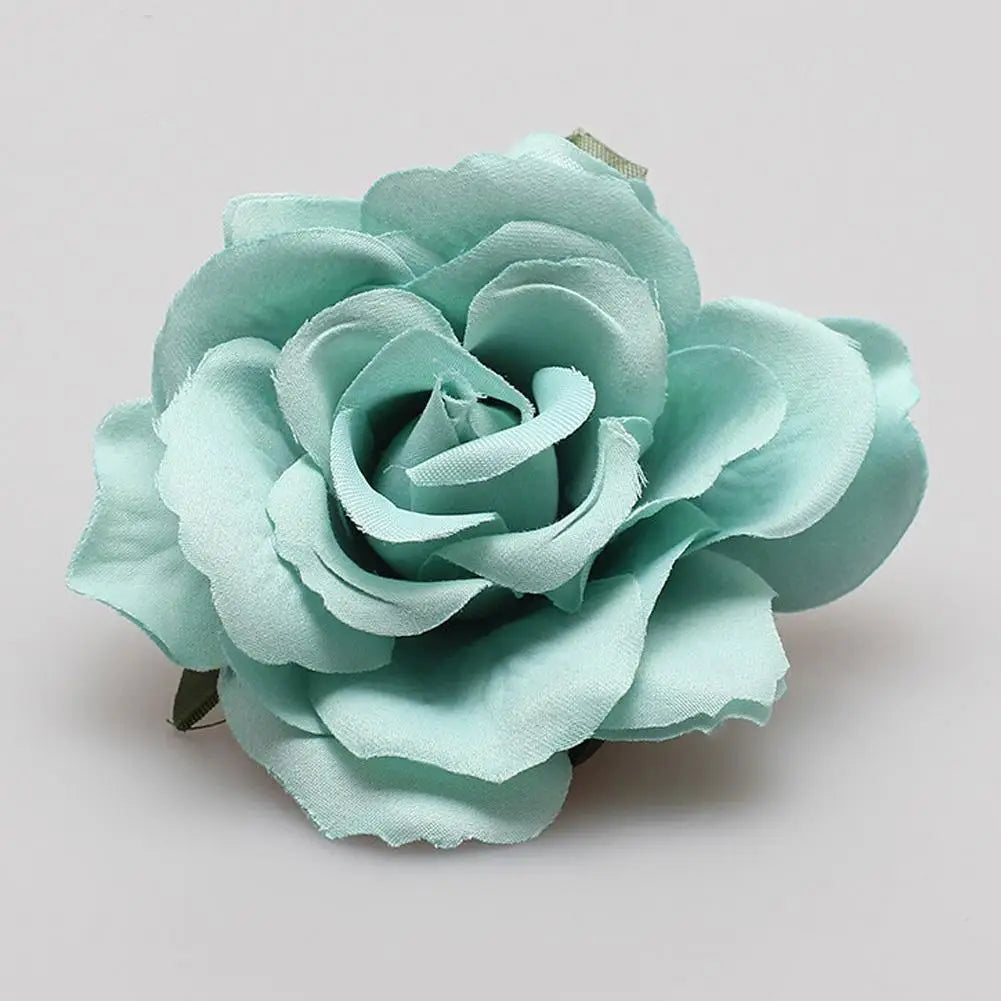 Pince à Cheveux Fleur Rose Satinée pour Femme