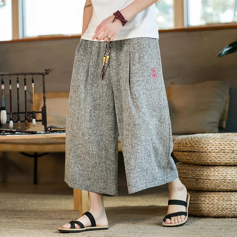 Pantalon Large Homme Casual
