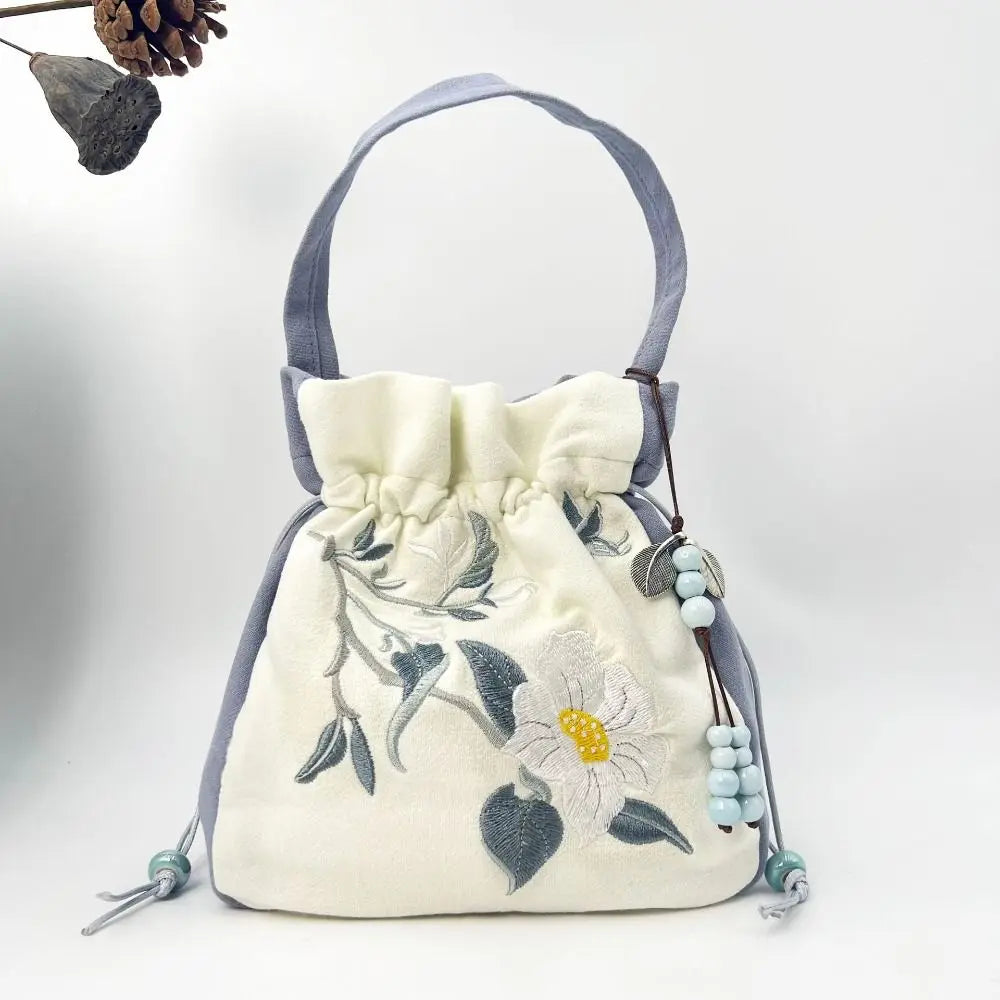 Sac à Main Bourse en Satin Fleuri - Chic et Polyvalent