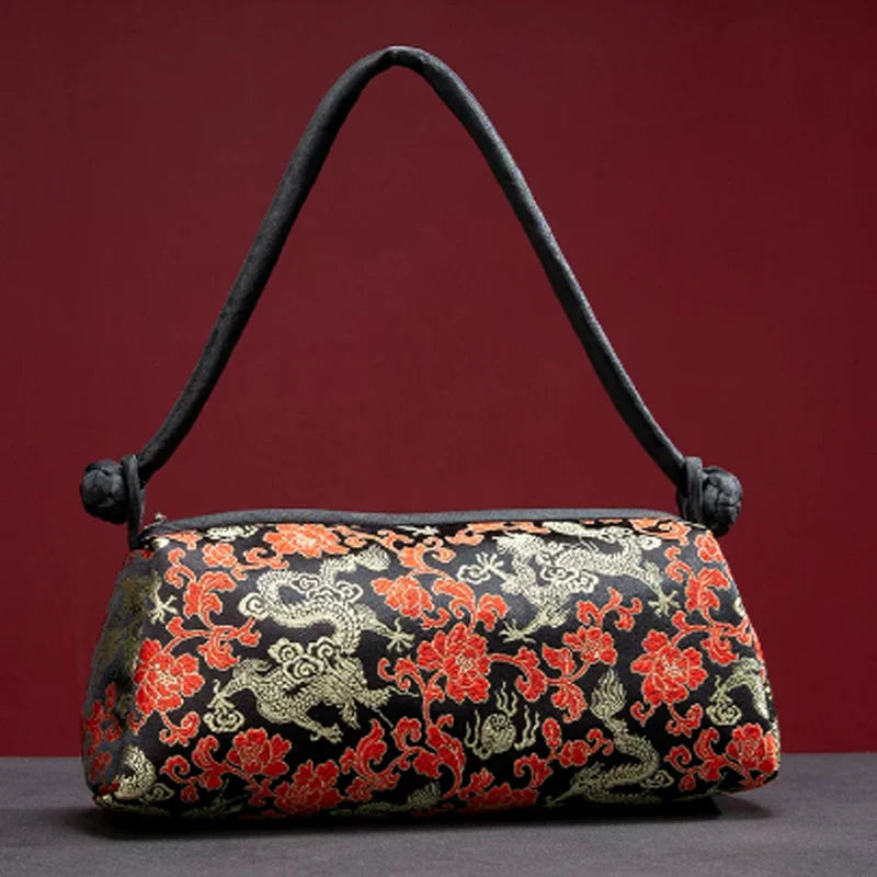 Sac à Main "Sunny Beach" en Soie, Style Floral et Polyvalent