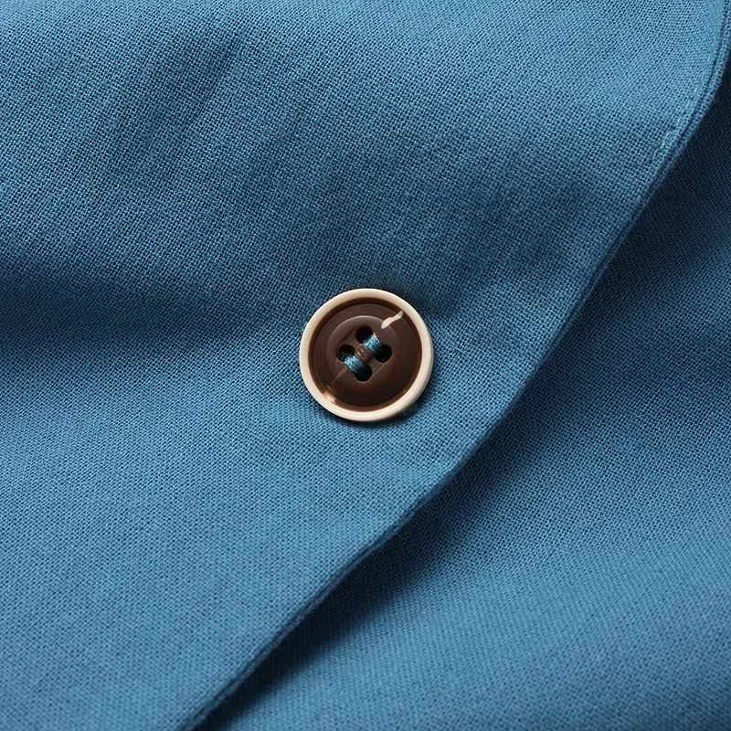 Blazer Léger Femme à Revers avec Poches