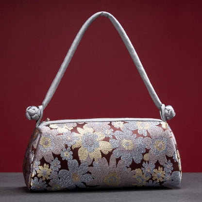 Sac à Main "Sunny Beach" en Soie, Style Floral et Polyvalent