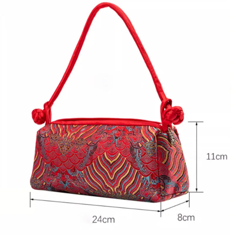 Sac à Main "Sunny Beach" en Soie, Style Floral et Polyvalent