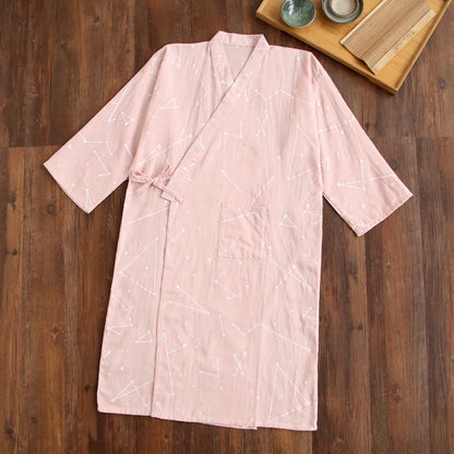 Kimono Chemise de Nuit en Coton