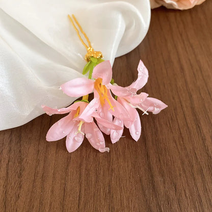 Pince à Cheveux Décorative Fleur
