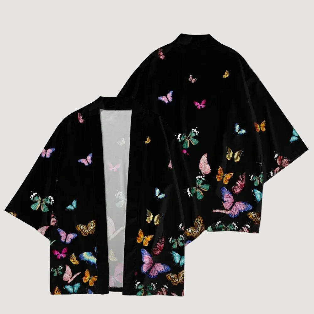 Kimono Court Style Sakura Papillon - Adultes et Enfants