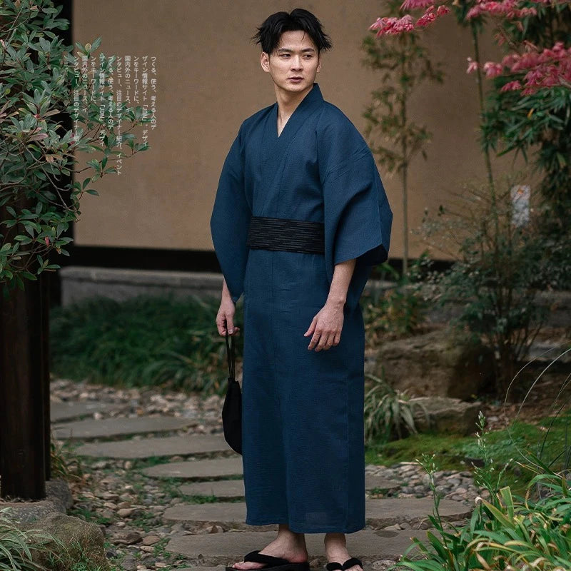 Kimono Traditionnel Homme en Coton - Style Asiatique