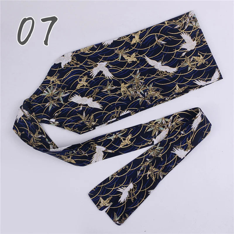 Ceinture Kimono Femme Imprimée - Largeur 10cm ou 15cm