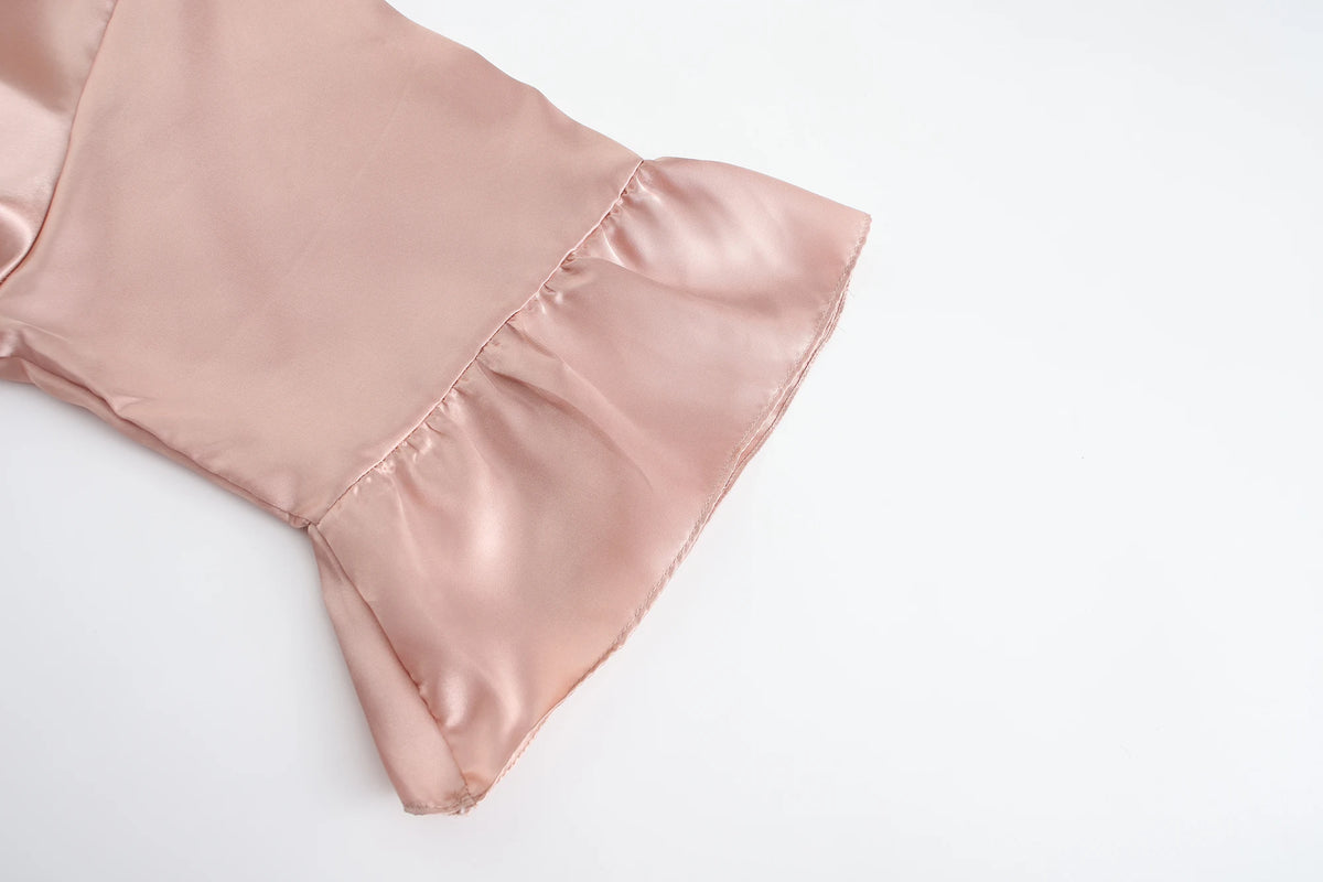 Kimono Mi-long Satiné pour Mariée - Élégance et Confort