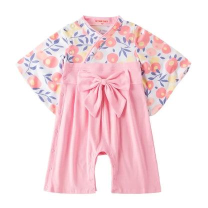 Ensemble Kimono et Pantalon Bébé Fille Style Japonais