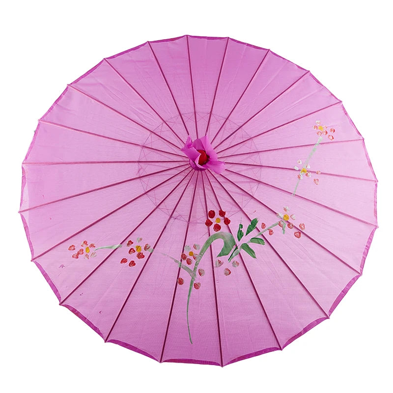 Ombrelle Pliante en Soie Style Japonais