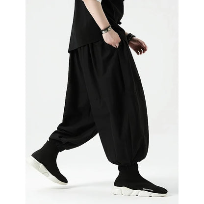 Pantalon Sarouel Homme Casual en Coton - Style Coréen