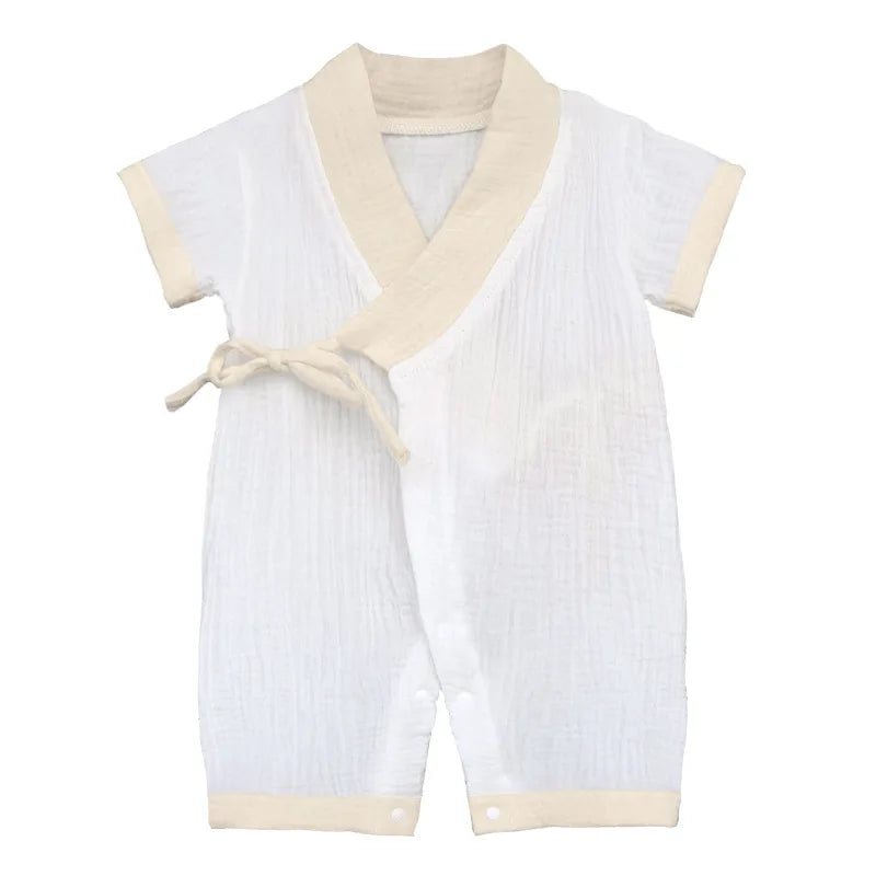 Barboteuse Bébé Mixte en Coton - Été Confortable