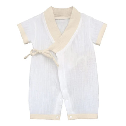 Barboteuse Bébé Mixte en Coton - Été Confortable
