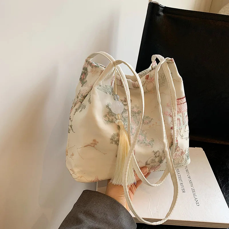 Sac Bandoulière Femme en Soie - Style Mode
