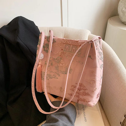 Sac Bandoulière Femme en Soie - Style Mode