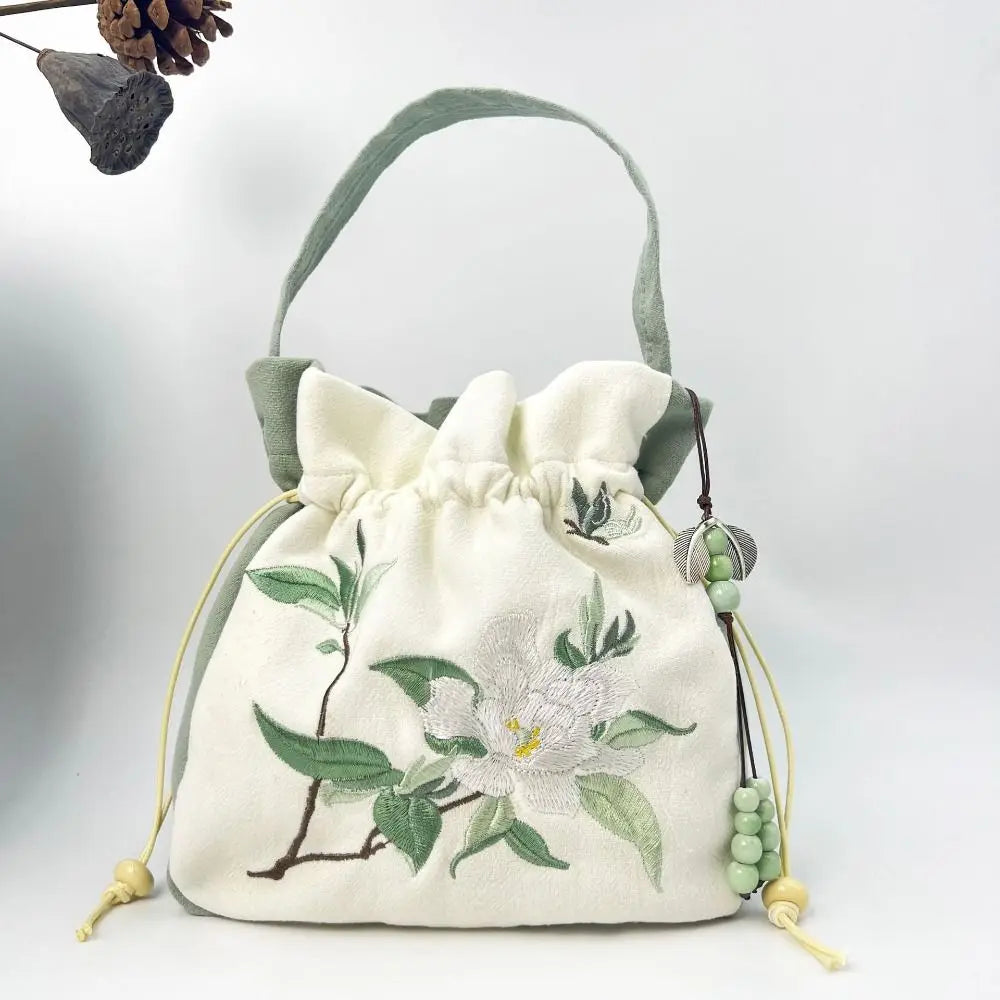 Sac à Main Bourse en Satin Fleuri - Chic et Polyvalent