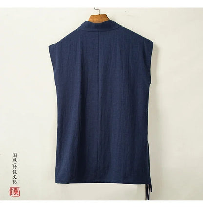 Kimono Court Homme Casual d'Été en Coton Respirant