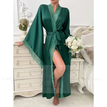 Kimono Long Satin Femme - Élégant et Léger