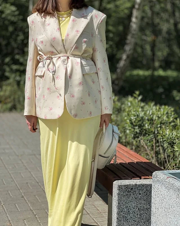 Blazer Fleuri Femme Style Prairie Chic