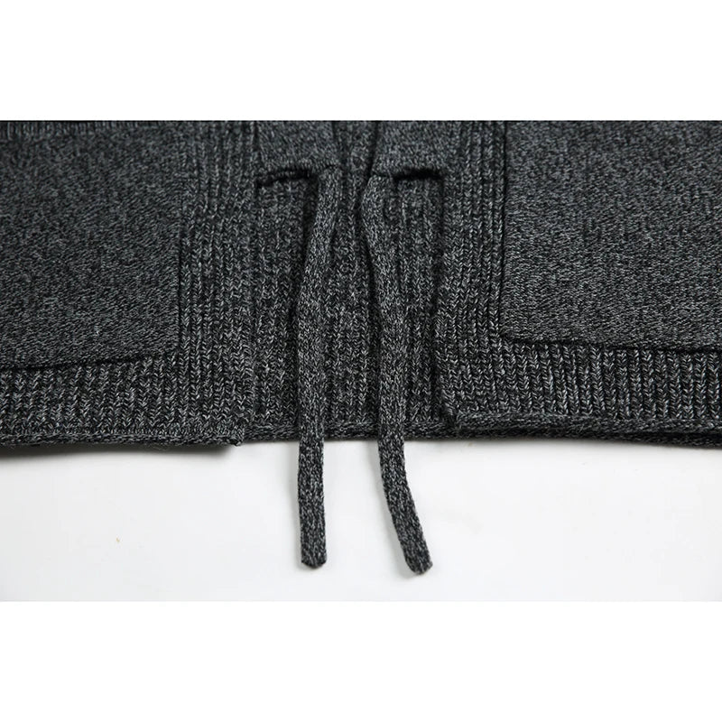 Cardigan Homme V-Neck Ceinturé Casual Automne/Hiver