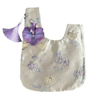 Sac Japonais Femme à Pompon Fleur - Style Coréen Polyvalent
