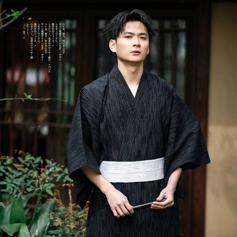 Kimono Traditionnel Homme en Coton - Style Asiatique